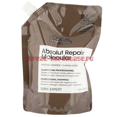 Loreal Absolut Repair Molecular шампунь рефил 500 мл