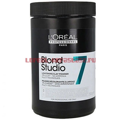 Loreal Blond Studio 7 Lightening Clay Powder Пудра-глина 500 гр.