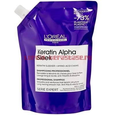 Loreal Keratin Alpha Sleek Refill �������������� ������� ��� ��������� 500 ��